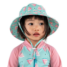 Load image into Gallery viewer, Kids’ Gro-With-Me® Aqua-Dry Bucket Sun Hat | Watermelon
