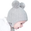 Load image into Gallery viewer, Grey Bear Winter Ear Flap Hat
